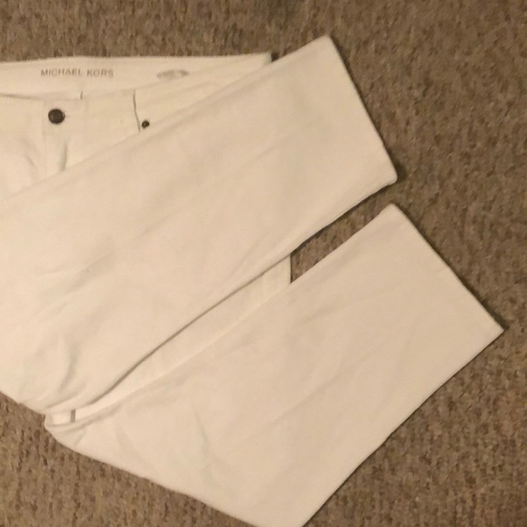 NWOT MICHAEL KORS CREAM JEANS - Picture 2 of 6